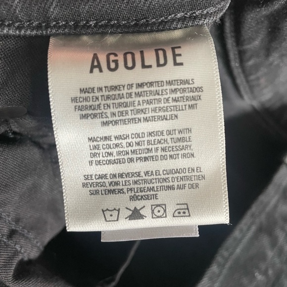 Agolde Riley High Rise Straight Crop Size 26 - Picture 8 of 9